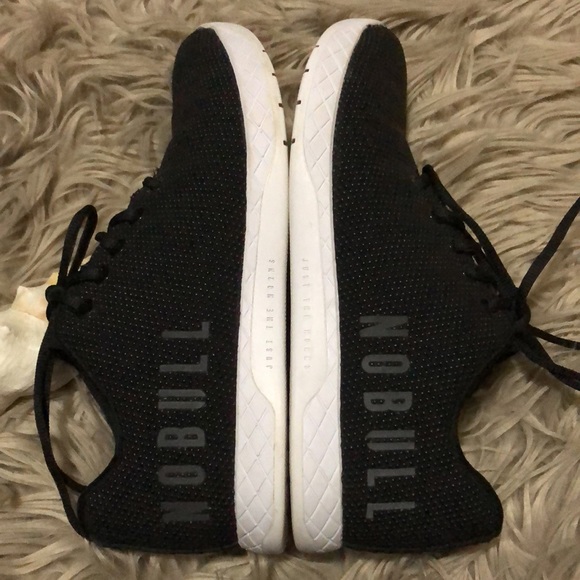 NOBULL Reflective SpellOut Black on Black Arctic Speckle Shoes-Wmns 8.5/unisex - Picture 9 of 16